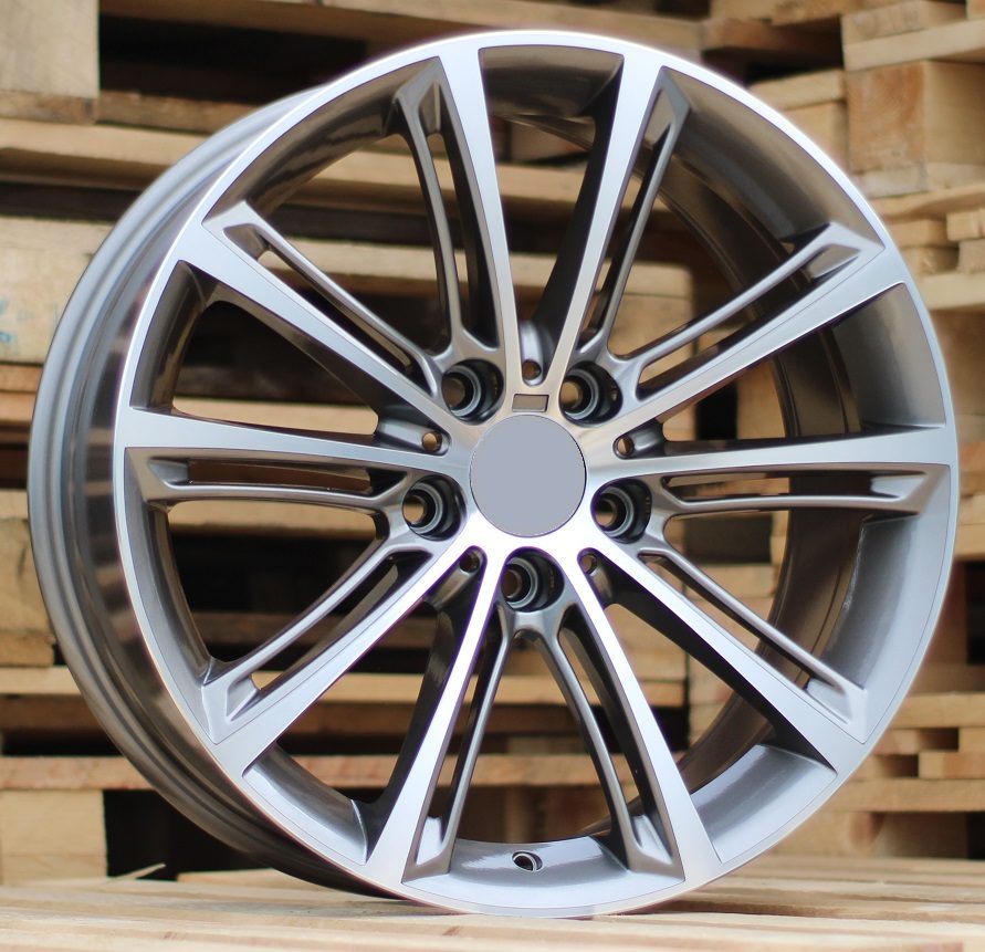 R18x8  5X120  ET  34  72.6  B528  (FE010)  Grey Polished+Powder Coating (MGPC)  For BMW  (K4)