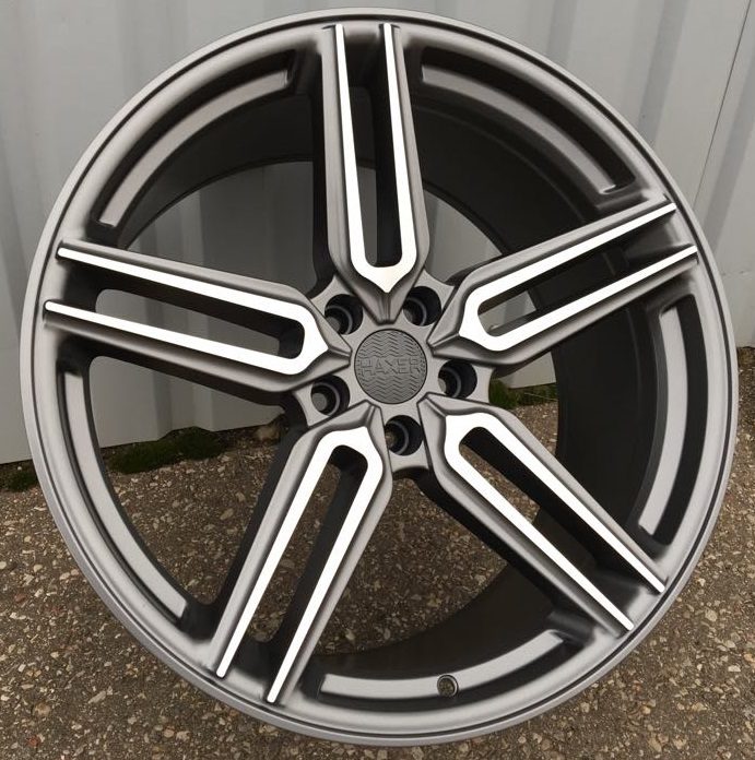 R20x10  5X112  ET  38  66.5  B1382  (HX015)  Grey Polished Half Matt (MGHM)  For HAXER  (K7)  ((AKC 110 Eur) Rear+Front)