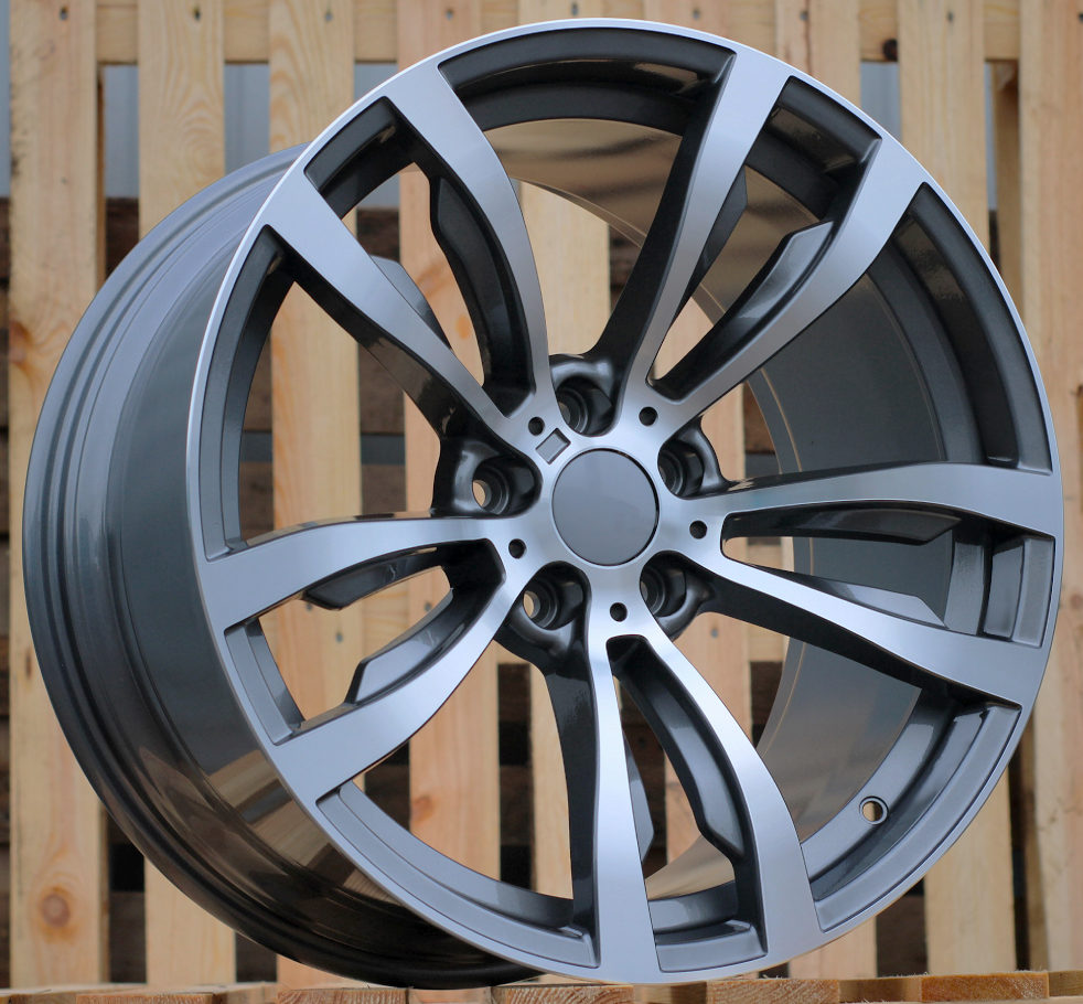 R20x10  5X120  ET  40  74.1  B1057  Grey Polished (MG)  For BMW  (Z3)  (Rear+Front)