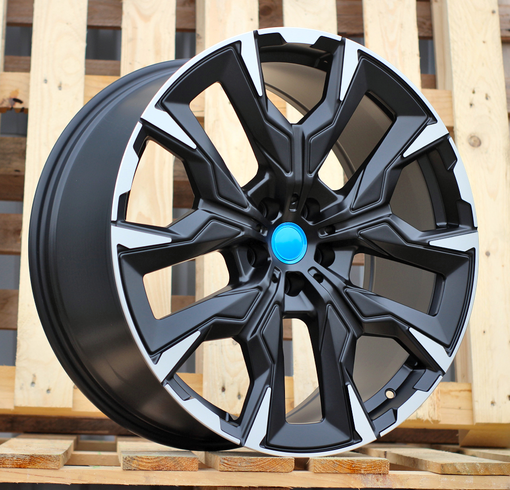 R21x8.5  5X112  ET  30  66.6  3S1349  Black Polished Half Matt (MBHM)  For BMW  (M)  (HYBRID FORGED Rear+Front)