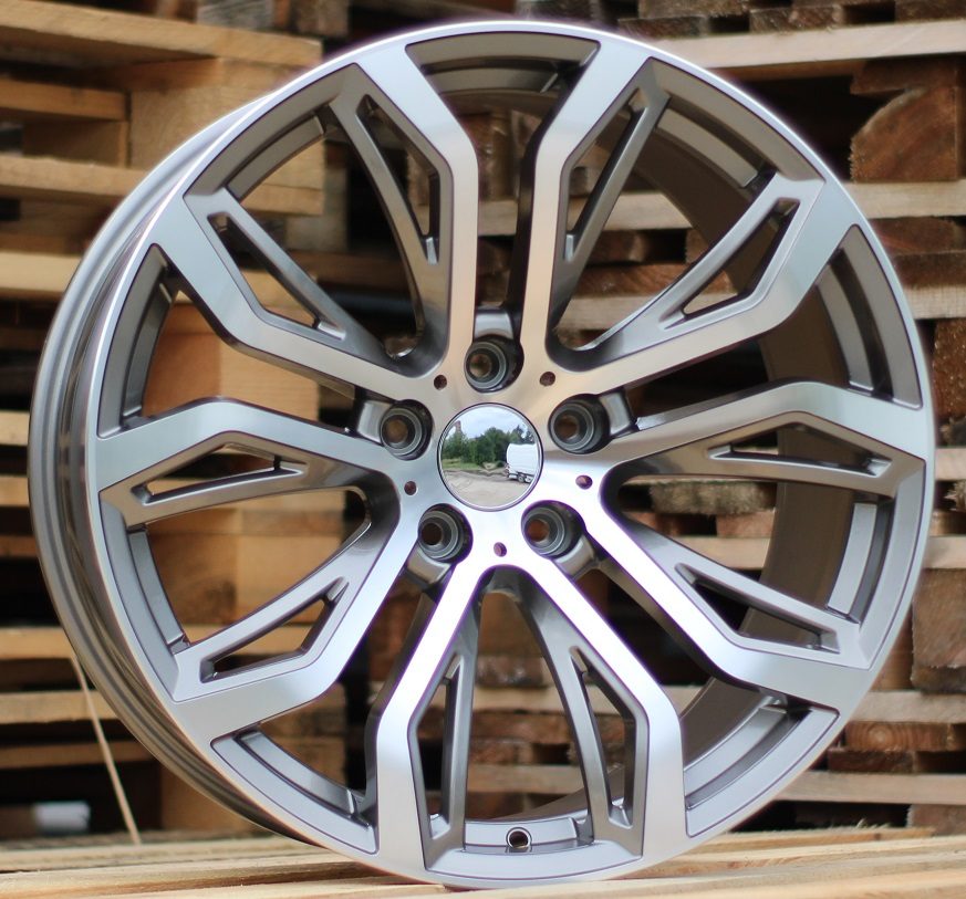 R20x10  5X120  ET  40  74.1  5040  (FR528)  Grey Polished (MG)  For BMW  (P)  (Rear+Front)