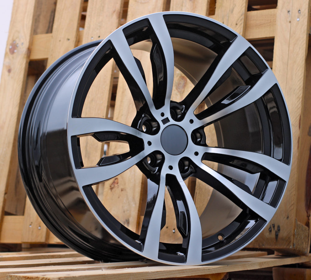 R20x10  5X120  ET  40  74.1  B1057  Black Polished (MB)  For BMW  (P)  (REAR+FRONT)