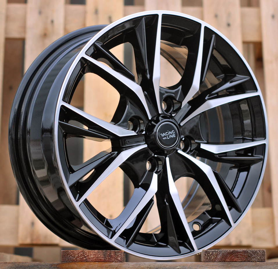 R14x6  4X100  ET  40  60.1  B5400  Black Polished (MB)  For RACIN  (R)