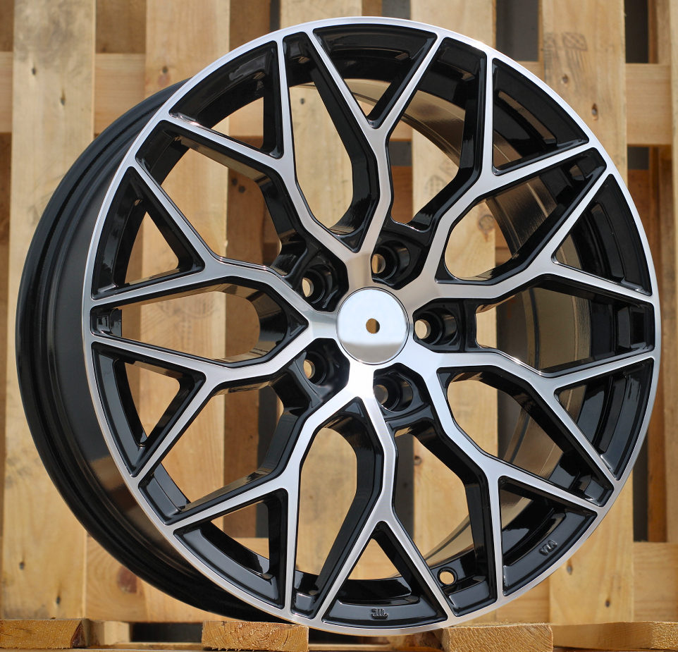 R17x7.5  5X100  ET  40  57.1  B5812  Black Polished (MB)  For RACIN  (K2+D3)  (Style Vossen)