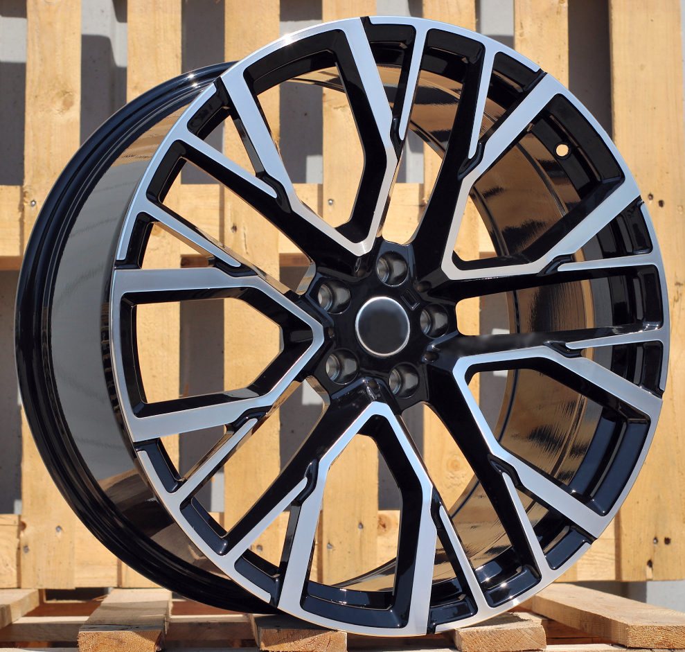 R20x10.5  5X112  ET  40  66.6  B5769  Black Polished (MB)  For BMW  (K2)  (Rear+Front)