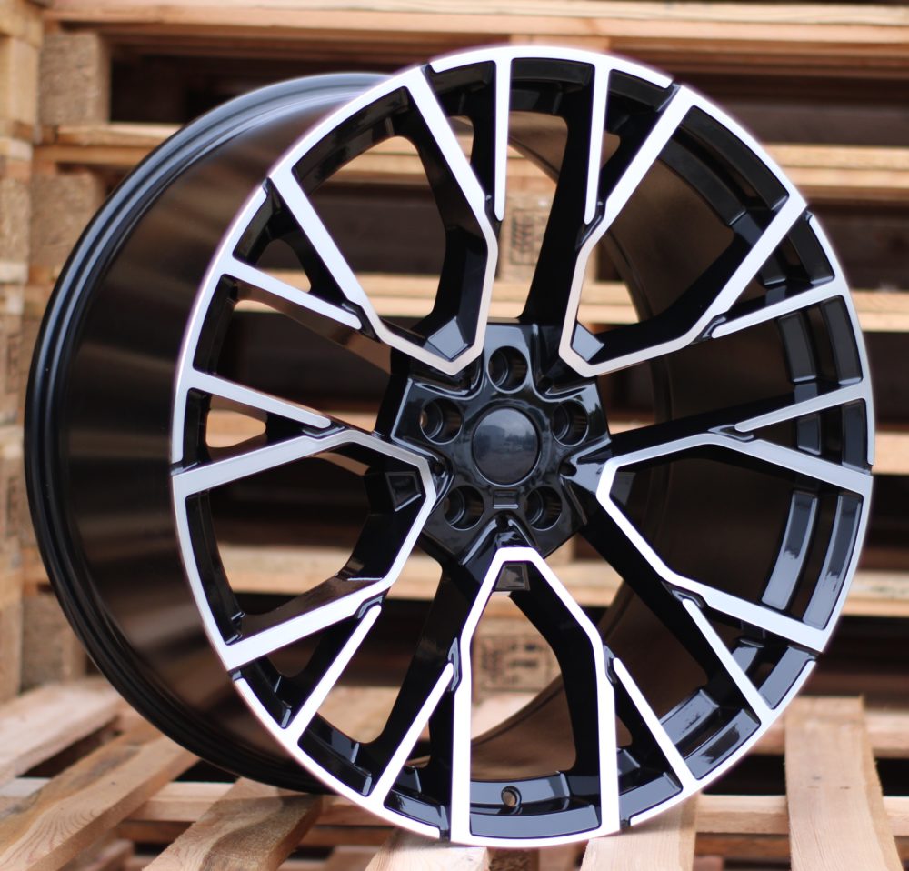 R21x10.5  5X112  ET  43  66.6  B5769  Black Polished (MB)  For BMW  (K3+K4)