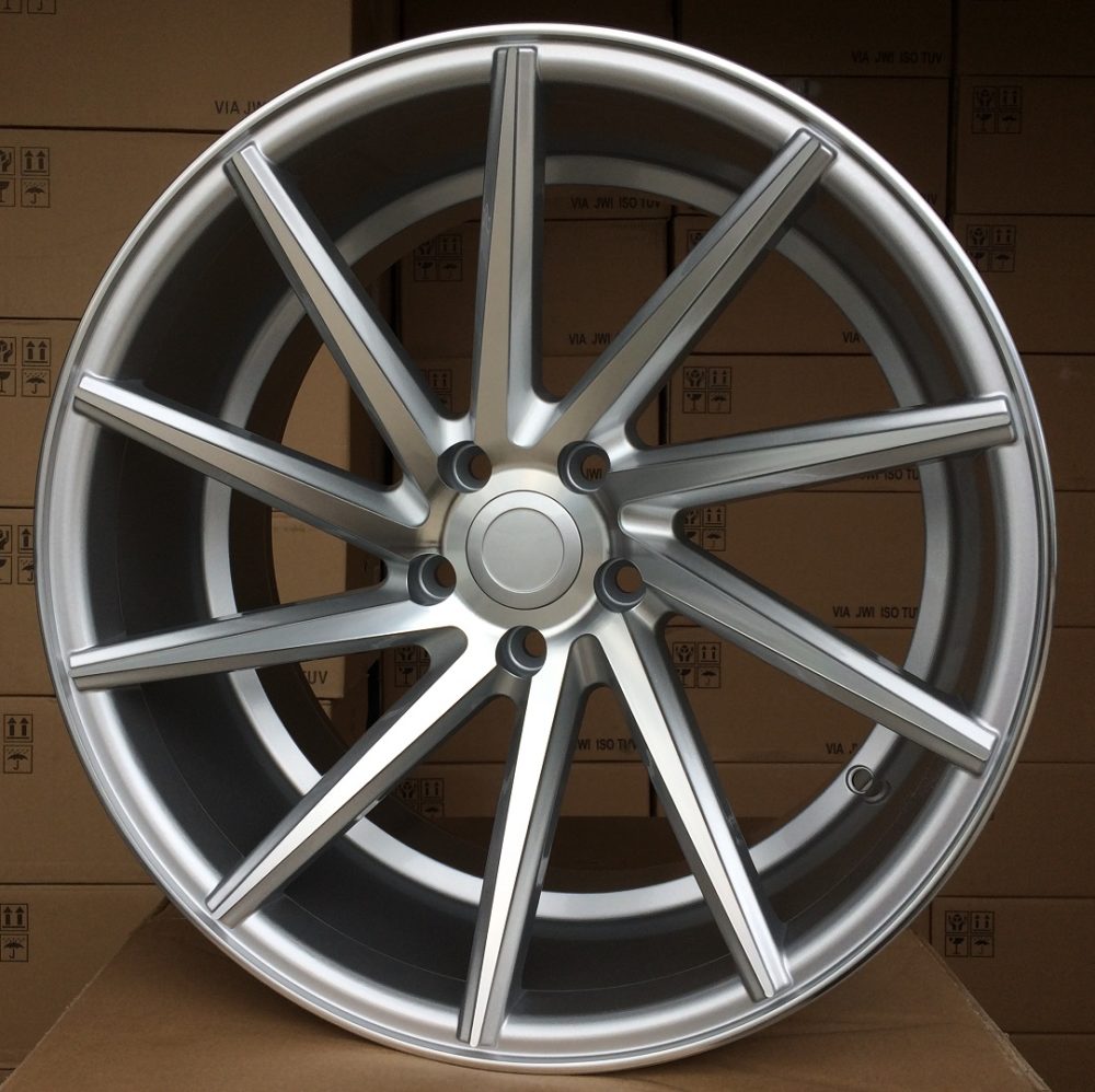 R17x7.5  5X112  ET  38  66.5  B1058  (LU561)  Machined Silver (MS)  For RACIN  (P1)  ((Left side) Style Vossen)