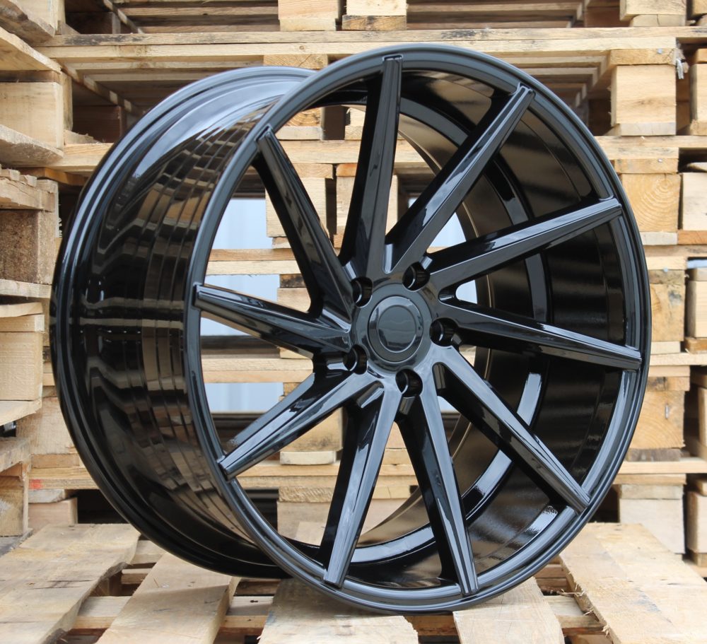 R17x7.5  5X100  ET  40  65.1  B1058  (LU561)  Black (BL)  For RACIN  (P1)  (LEFT SIDE (Style Vossen))