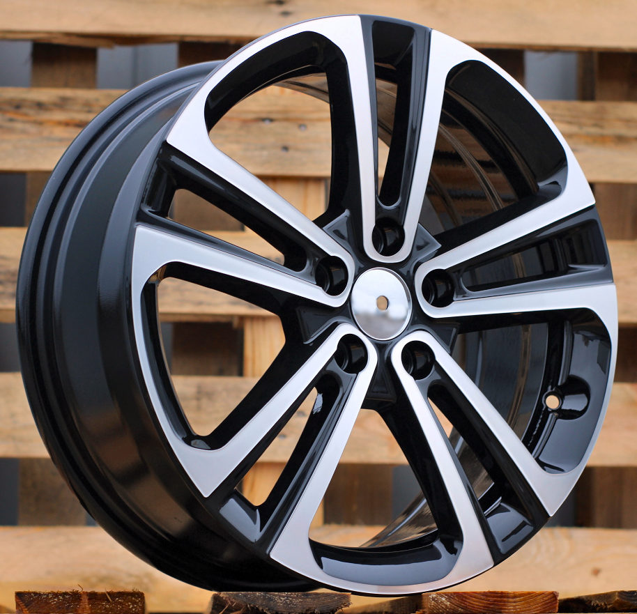 R17x7  5X108  ET  50  65.1  B5959  Black Polished (MB)  For CITRO  (P+K4)  (HYBRID FORGED)