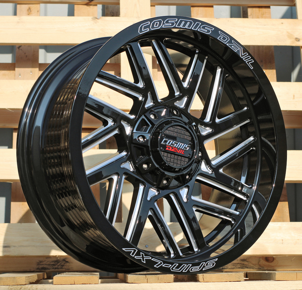 R20x9  6X114.3  ET  0  73.1  B1816  Black+Milling (BLML)  For 4X4  (K3)