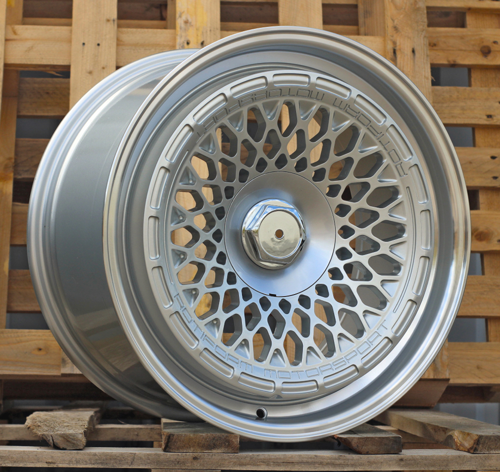 R18x9.5  10X112/120  ET  35  72.6  1308B  Silver Shining+Polished Lip (SSPL)  For RACIN  (Z4)  (ROTIFORM MOTOSPORT Style Rear+Front)