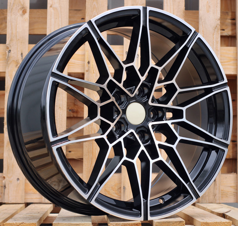 R19x8  5X112  ET  25  66.6  B1674  Black Polished (MB)  For BMW  (Z3+Z1)  (Front+Rear)