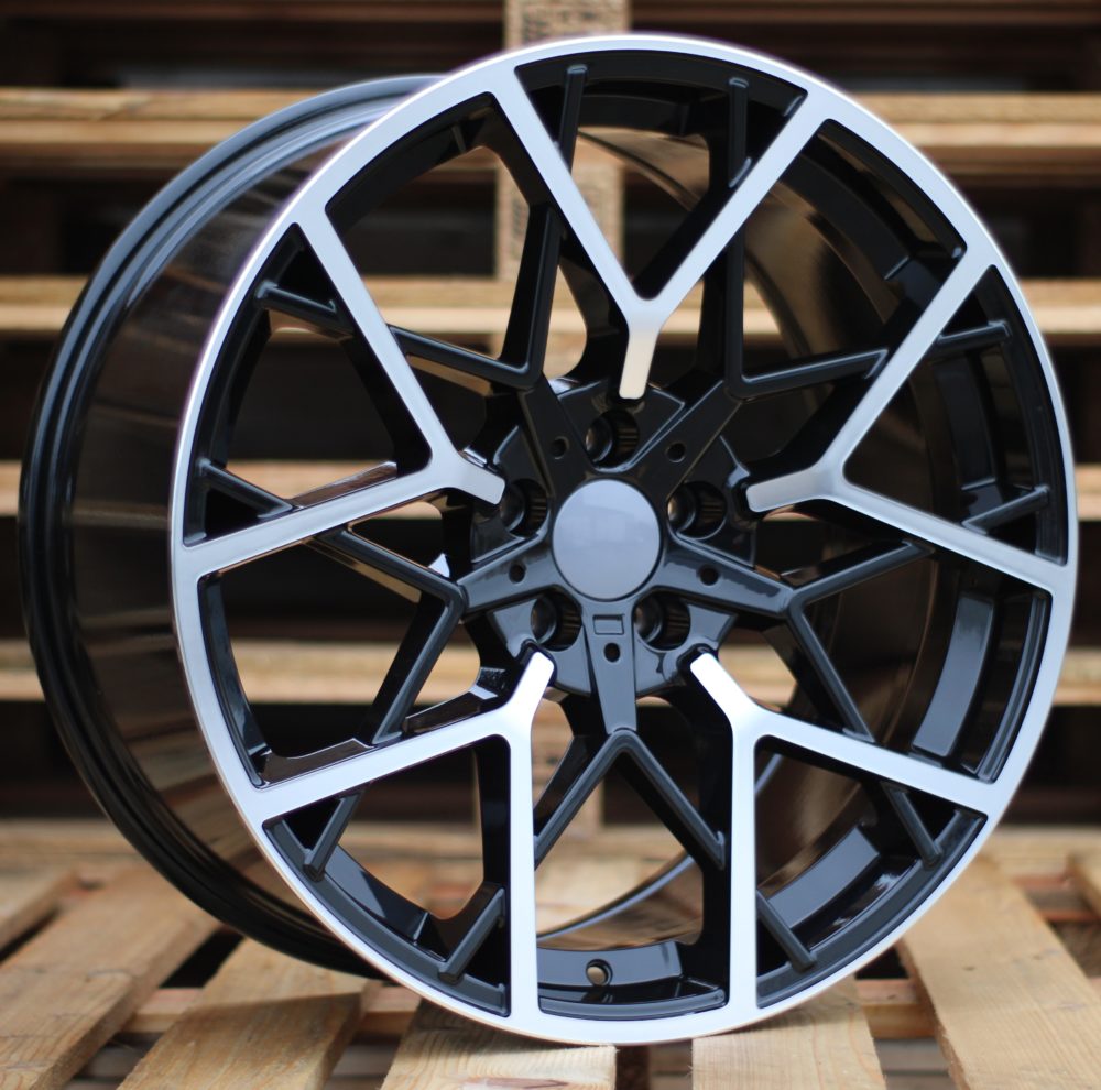 R19x8.5  5X120  ET  35  72.6  B1383  Black Polished (MB)  For BMW  (Z2+P2)  (Rear+Front (AKC 105 Eur))