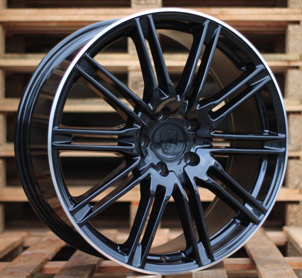 R18x8  5X130  ET  50  71.6  BY476  Black+Polished Lip (BLPL)  For PORCH  (Z2)