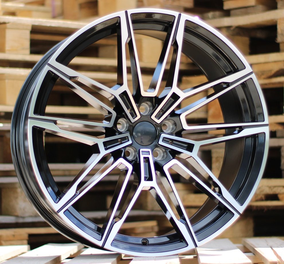 R20x9.5  5X120  ET  40  72.6  I0294  Black Polished (MB)  For BMW  (K7+P1)  (Rear+Front)