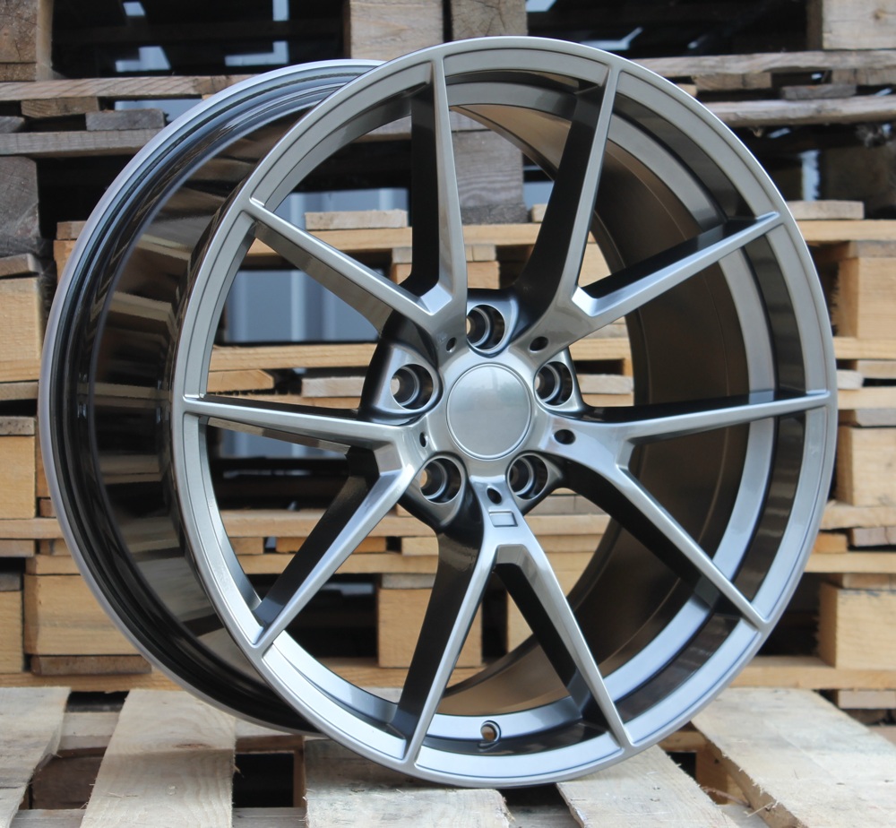 R19x8.5  5X120  ET  35  72.6  B1416  Gun Metal Half Matt (GMHM)  For BMW  (Z2)  (Rear+Front)