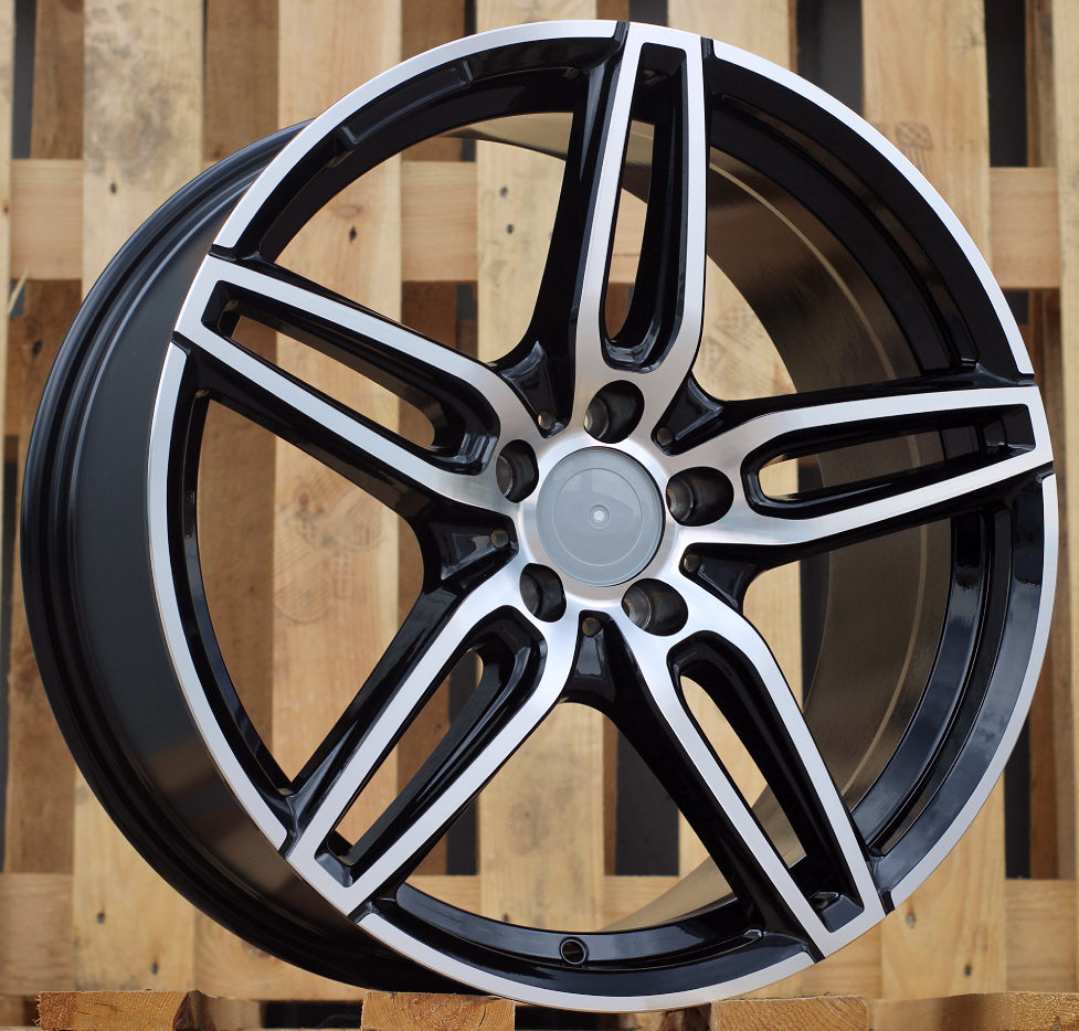 R18x8  5X112  ET  43  66.6  XE225  (BK5434)  Black Polished (MB)  For MER  (K2+P)