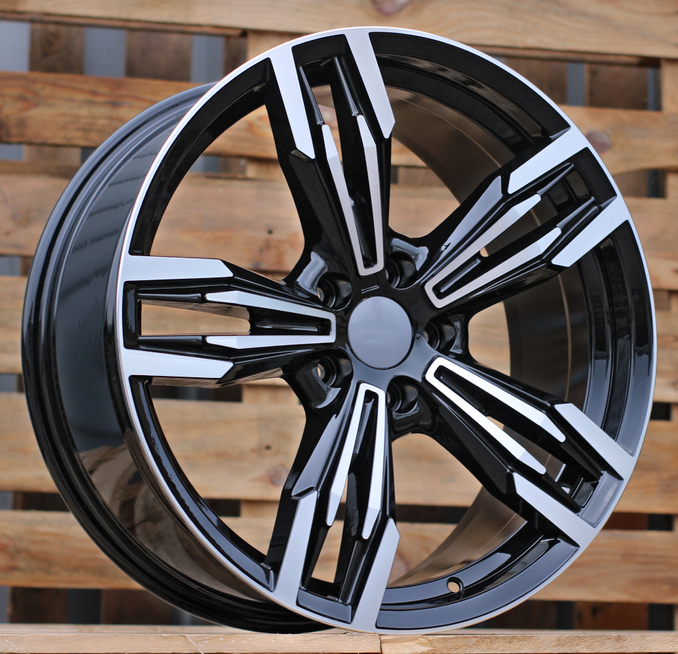 R20x8.5  5X120  ET  33  72.6  BY983  Black Polished+Powder Coating (MBPC)  For BMW  (K7+P2)  (REAR+FRONT)