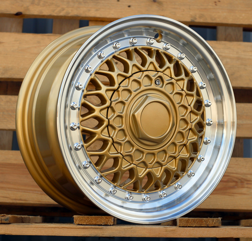 R13x6  8X100/108  ET  30  67.1  BY479  (LU247)  Bronze+Polished Lip (YYPL)  For RACIN  (R)  (BBS Style)