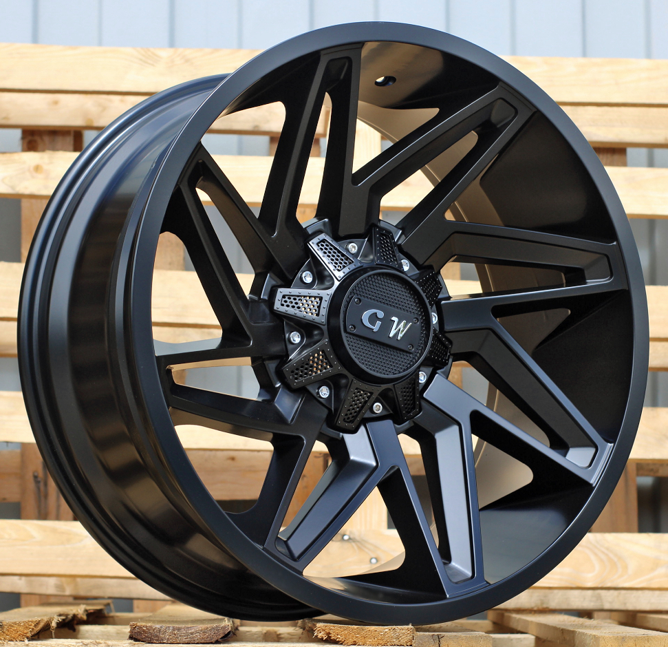 R22x10  12X135/139  ET  M12  110.5  B1546  Black Half Matt (BLHM)  For 4X4  (K3)  (Milling)