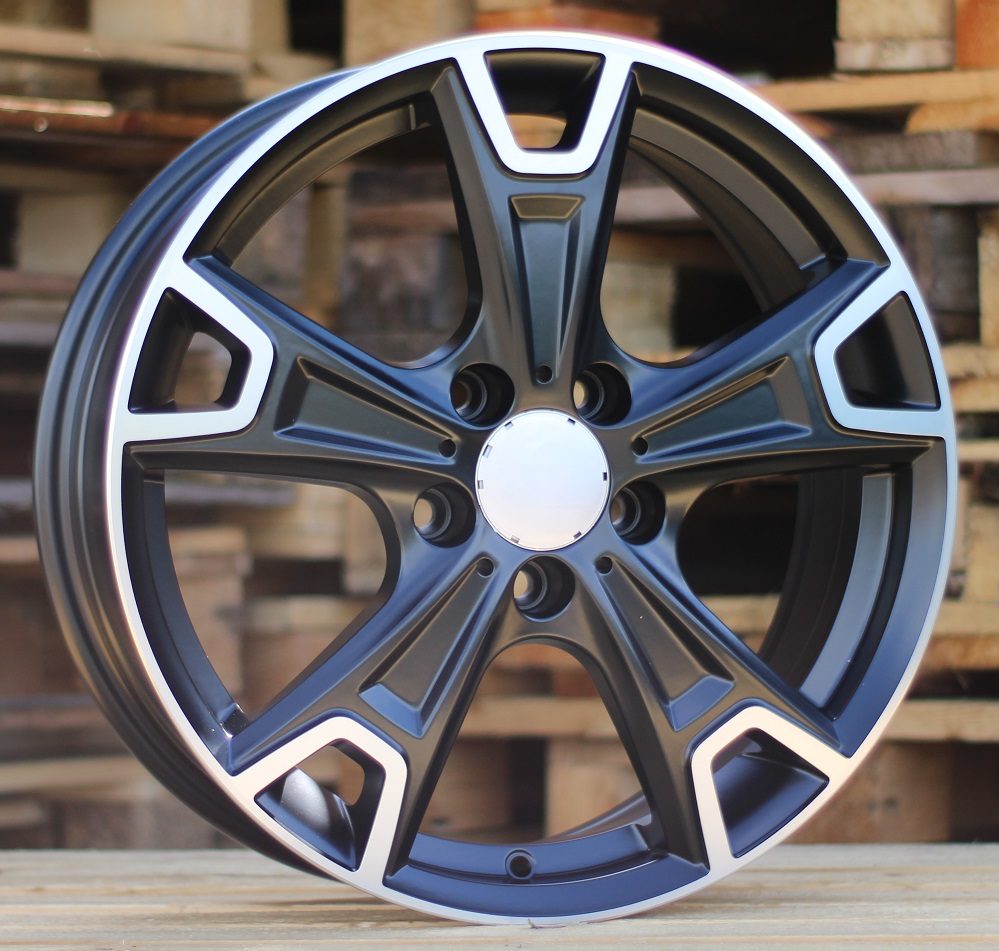 R17x6.5  5X112  ET  38  66.6  FE158  Black Polished Half Matt (MBHM)  For RACIN  (K7)  ((AKC 70 Eur))