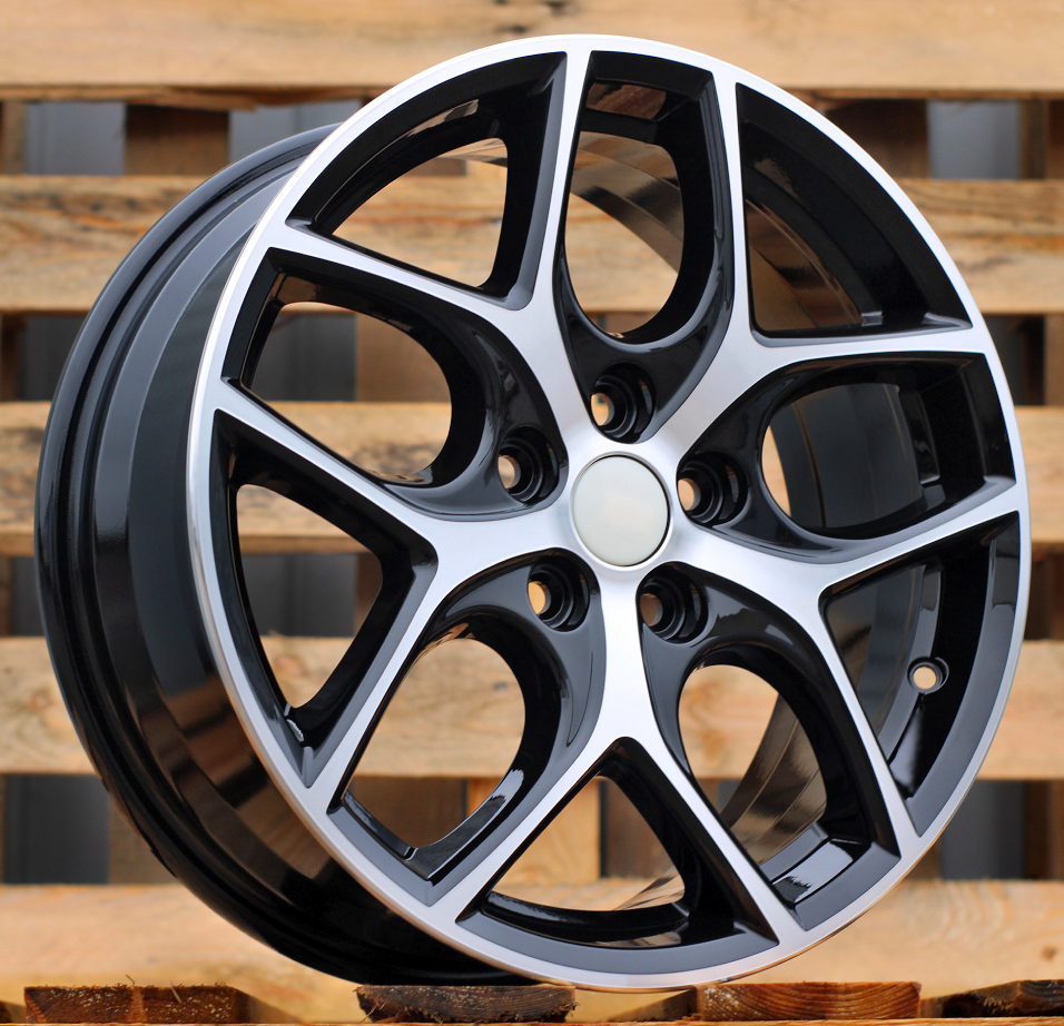 R17x7  5X108  ET  50  63.4  Y0058  Black Polished (MB)  For FORD  (R)