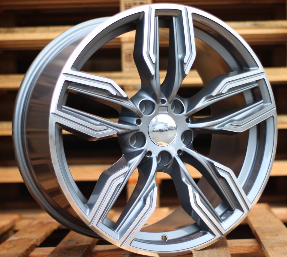 R20x8.5  5X120  ET  25  72.6  B5181  Grey Polished (MG)  For BMW  (N+N2)  (Rear+Front)