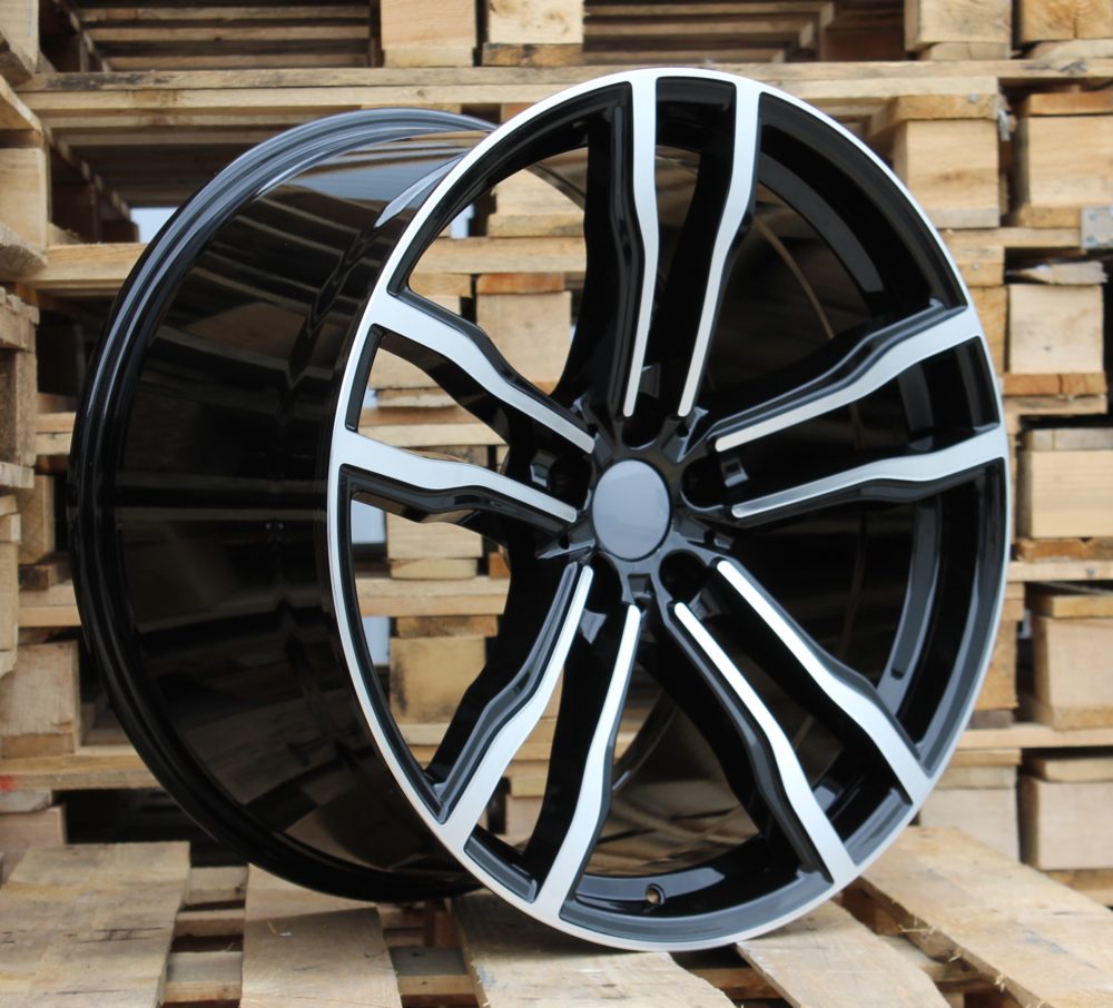 R19x9  5X120  ET  48  74.1  BY588  (DLJ588)  Black Polished (MB)  For BMW  (P2+Z4)  (X5)