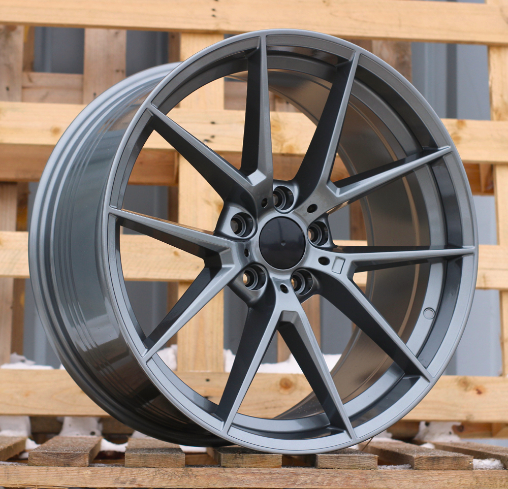 R18x8  5X120  ET  34  72.6  B1416  (FBX124)  Gun Metal (GM)  For BMW  (A)  (HYBRID FORGED)