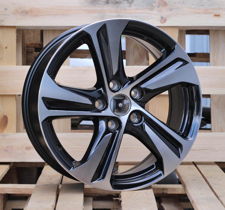 R15x6  5X100  ET  35  57.1  F5832  Black Polished (MB)  For RACIN  (K7)