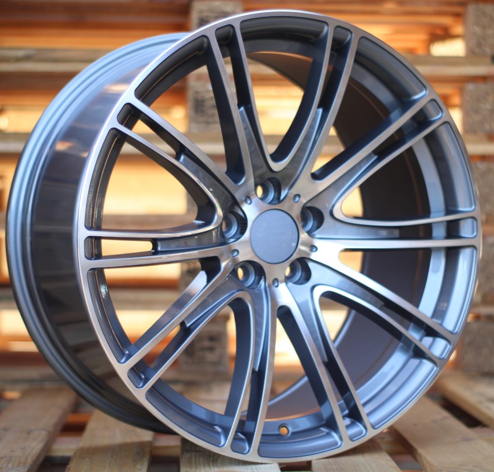 R19x8.5  5X120  ET  33  72.6  BY599  Grey Polished (MG)  For BMW  (K7)  ((Rear+Front)(AKC 100 Eur))