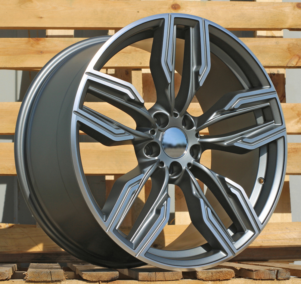 R20x10  5X112  ET  41  66.6  B5181  Grey Polished Half Matt (MGHM)  For BMW  (P)  (Rear+Front)