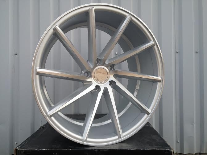 R17x7.5  5X112  ET  42  66.5  XF096  (QC175)  Silver Shining (SS)  For RACIN  (R)  ((Left side) Style Vossen (AKC 70 Eur))