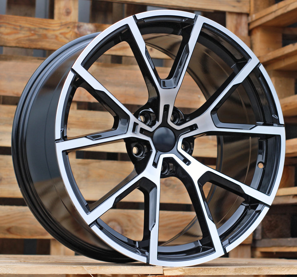 R19x8  5X120  ET  36  72.6  B5601  Black Polished (MB)  For BMW  (K2)  (Rear+Front)