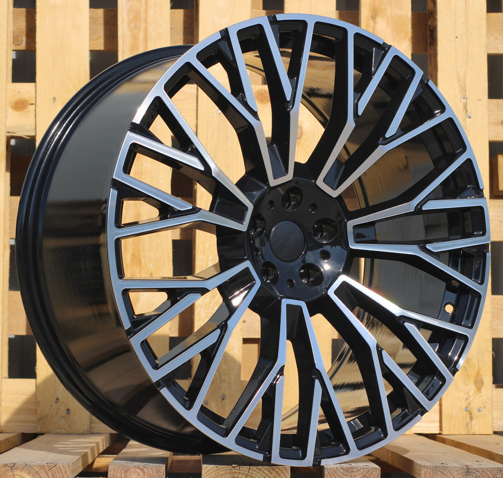 R21x10.5  5X112  ET  43  66.6  3S1111  Black Polished (MB)  For BMW  (K4+P)  (HYBRID FORGED New BMW X5)