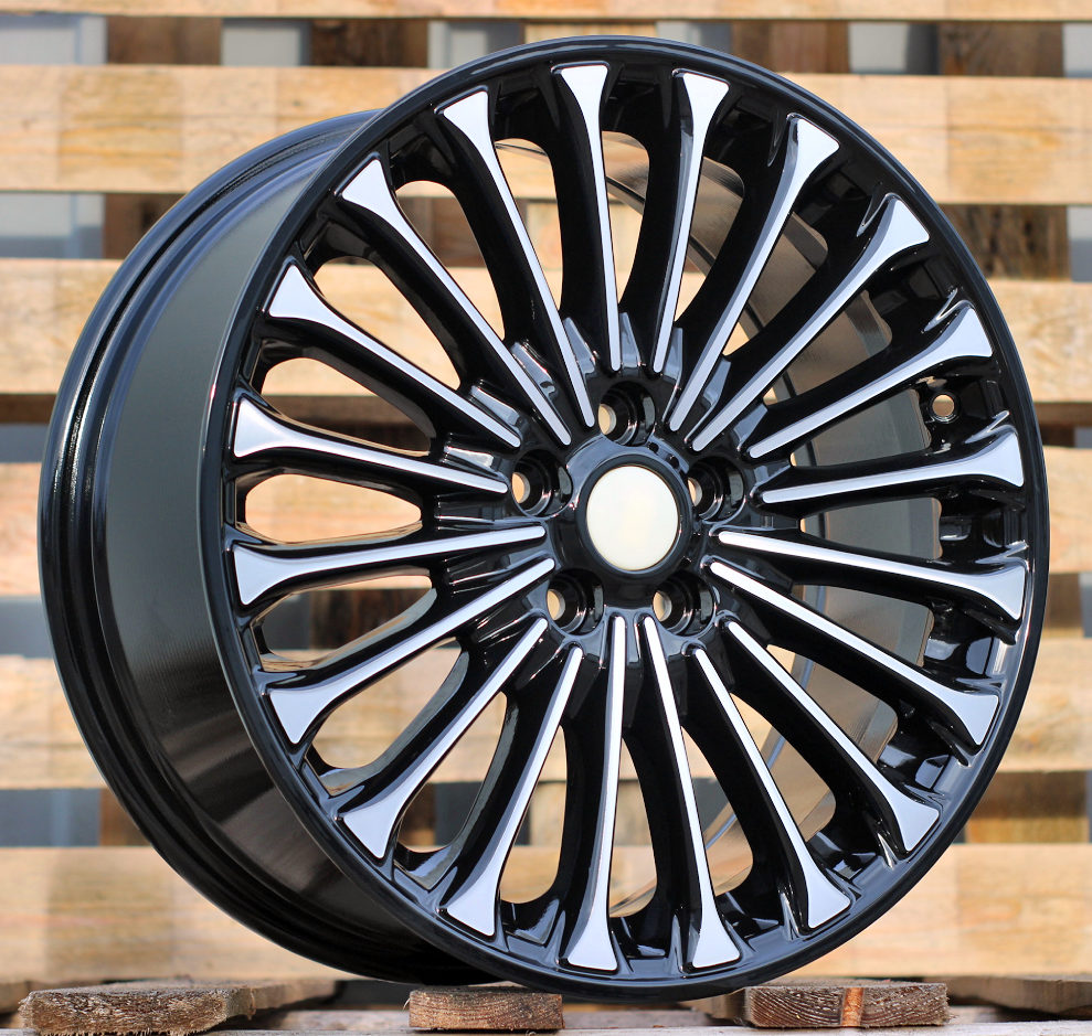 R18x8  5X108  ET  55  63.4  Y0056  Black Polished (MB)  For FORD  (R)