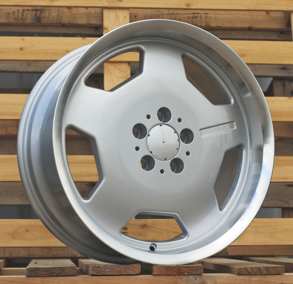 R17x8  5X112  ET  30  66.6  I5270  Silver+Polished Lip (SP)  For MER  (K7+Z7)  (MONOBLOCK Style)