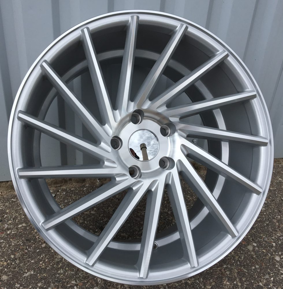R19x8.5  5X120  ET  33  72.6  LU589  (M7L)  Machined Silver (MS)  For RACIN  (K7)  ((AKC 60 Eur) Style Vossen (Left side))