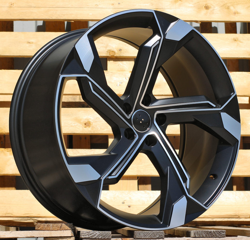 R22x10  5X112  ET  21  66.5  Y1201  Black Polished Half Matt (MBHM)  For AUD  (K4)