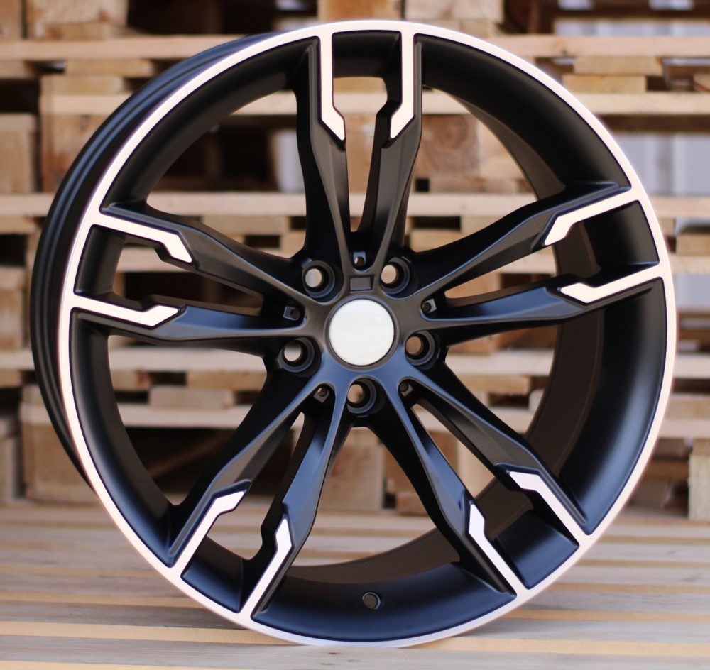 R18x9  5X120  ET  38  72.6  B1257  Black Polished Half Matt (MBHM)  For BMW  (P1)  ((AKC 75 Eur))