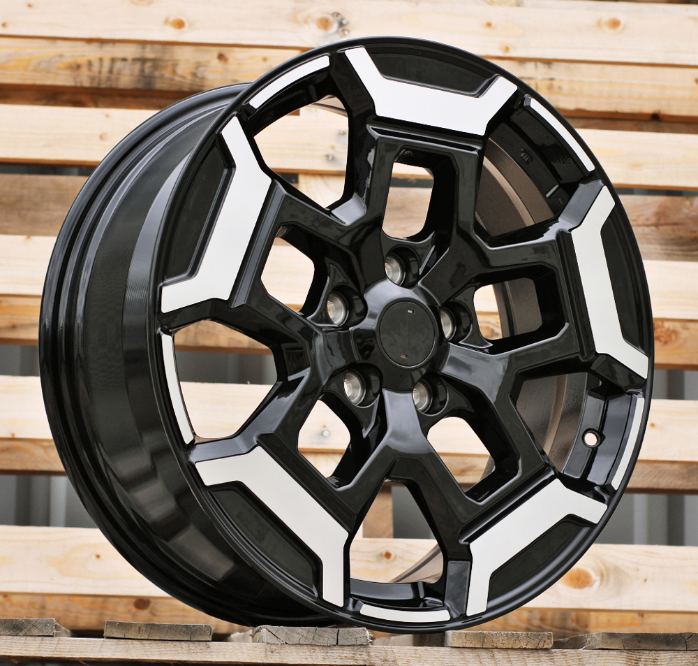 R18x7.5  5X114.3  ET  40  66.1  H3527F  Black Polished (MB)  For RACIN  (K7)  (HYBRID FORGED (For Nissan))