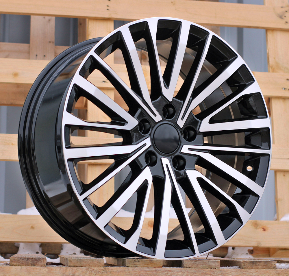 R17x7  5X120  ET  55  65.1  B1515  (BYF1515)  Black Polished (MB)  For VW  (Z7)  (HYBRID FORGED)