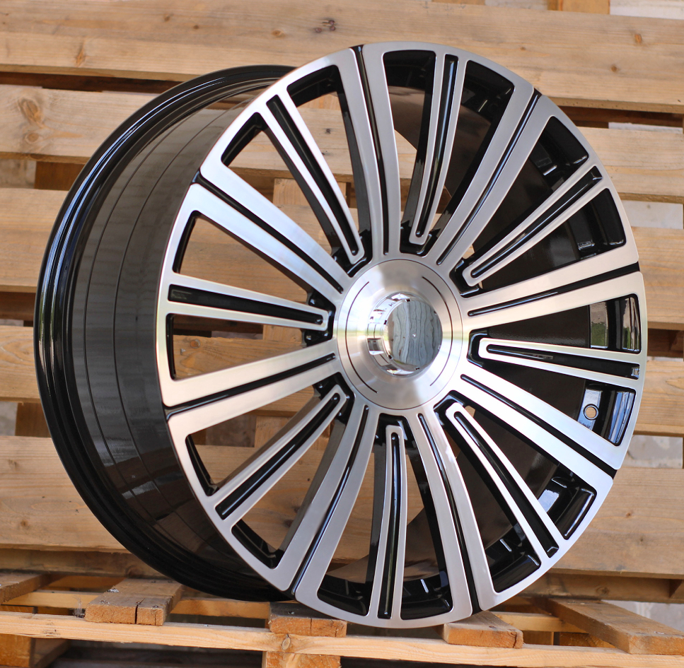 R23x10  5X112  ET  45  66.6  FB0620P  Black Polished (MB)  For MER  (K7)  (FORGED (Rear+Front))