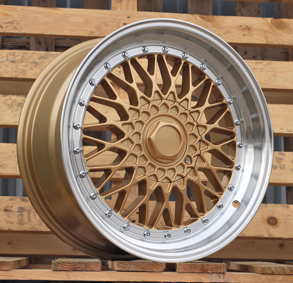 R17x7.5  8X100/108  ET  35  73.1  BY479  (XF135)  Gold+Polished (YP)  For RACIN  (P1)  (BBS Style)