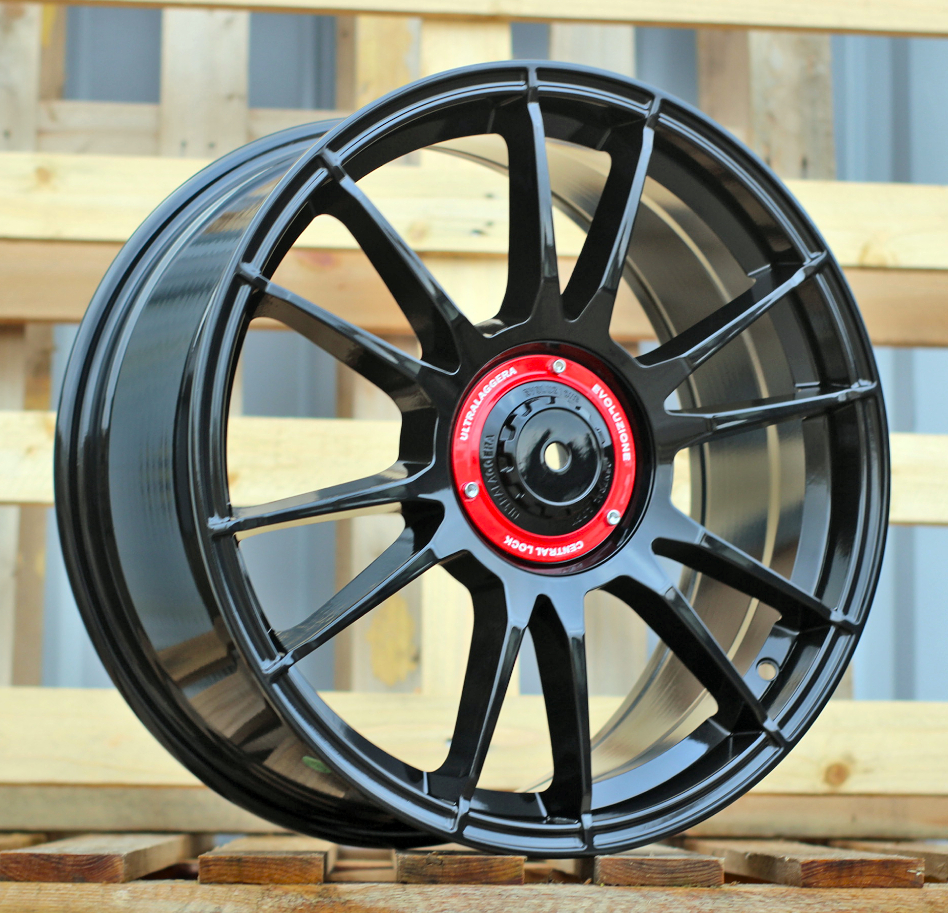 R18x8  10X100/112  ET  42  73.1  F8713  Gloss Black (GB)  For RACIN  (K8)  (HYBRID FORGED OZ Style)