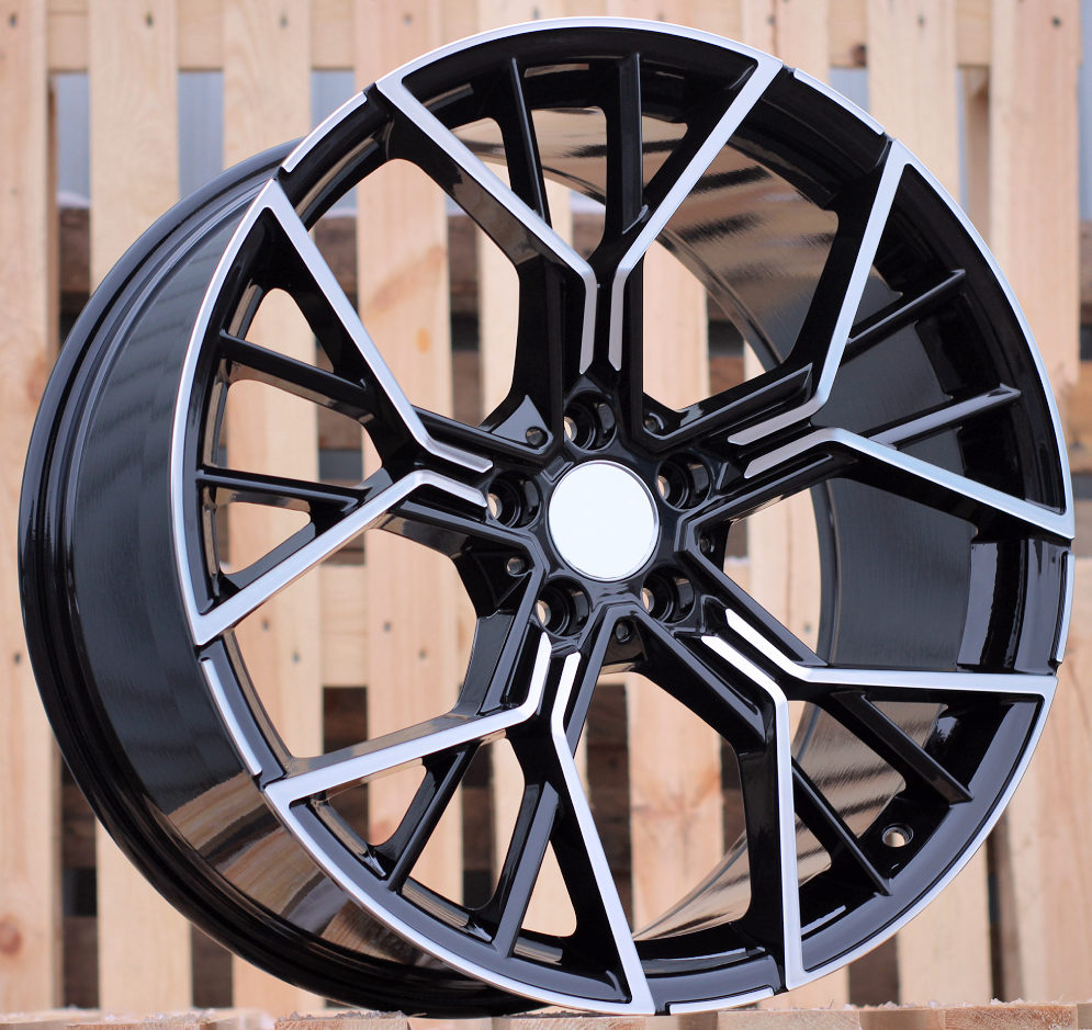 R19x8  5X120  ET  33  72.6  A5602  (IN0316)  Black Polished (MB)  For BMW  (P2)  (Rear+Front)